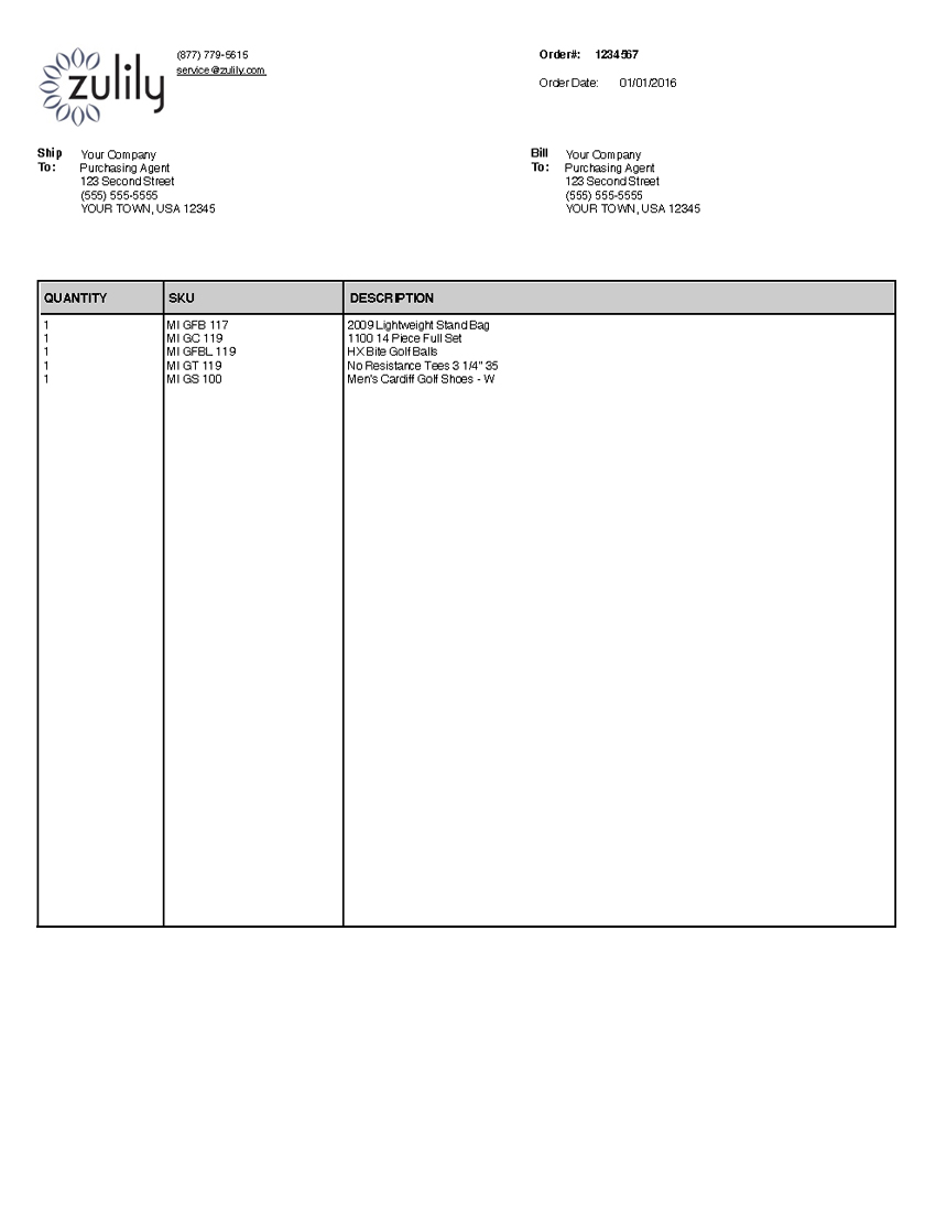 Zulily Packing Slip Template Zulily Packing Slip Template